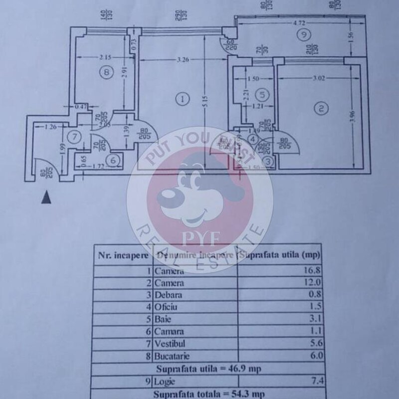 Drumul Taberei | Apartament 2 camere | Semidecomandat | 54mp | B11084